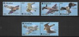 Gibraltar, fauna, pasari si avioane ( II ), 2000, perechi, MNH