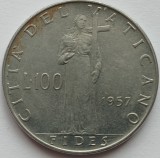 Vatikan 100 Lire 1957 Papst Pius XII., 1939-1958