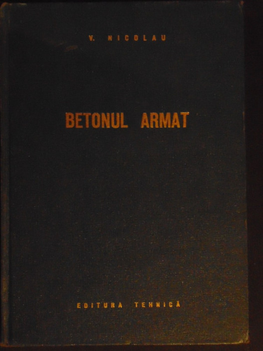 Betonul armat-V.Nicolau