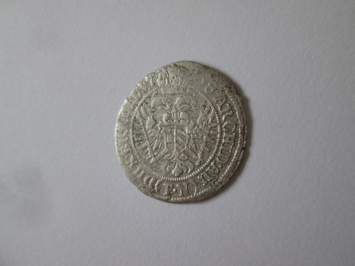 Rara! Austria 3 Kreuzer 1708 FN argint Josef I