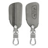 Husa Cheie Auto pentru VW - 3 Butoane, Piele nabuc, Gri, 52653.02, Kwmobile