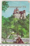 bnk cld Calendar de buzunar 1973 Ministerul Turismului Castelul Bran