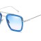 Ochelari de soare Tony Stark Iron Man Avengers Argintiu Albastru
