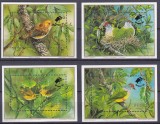 DB1 Fauna Pasari Cook 4 x SS MNH supratipar Birdpex 90, Nestampilat