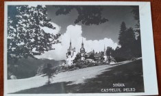 Carte postala, Sinaia, Castelul Peles, perioada interbelica