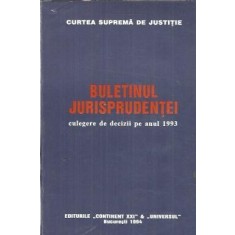 Buletinul jurisprudentei, Curtea Suprema de Justitie. Culegere de decizii pe anul 1993