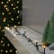 Instalatie de craciun 8 jocuri de lumini, controler, liniara, 17 m, din care 1 m cablu priza 220v, 200 led, fir negru, alb cald
