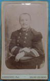 Fotografie tip CDV, Subofiter francez de infanterie,sfarsit de secol XIX