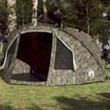 Gossi cort de pescuit pentru 4 persoane, camuflaj, impermeabil