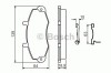 Set placute frana,frana disc FORD TRANSIT platou / sasiu (E) (1994 - 2000) BOSCH 0 986 494 292
