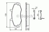 Set placute frana,frana disc FORD TRANSIT platou / sasiu (E) (1994 - 2000) BOSCH 0 986 494 292