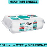Servetele umede Sleepy Easy Clean Mountain Breeze, multisuprafete, 100 buc