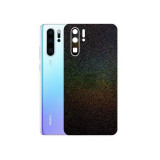 Cumpara ieftin Set Folii Skin Acoperire 360 Compatibile cu Huawei P30 Pro New Edition (Set 2) - ApcGsm Wraps Galactic Rainbow, Negru, Oem