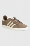 Adidas Originals sneakers din piele Gazelle culoarea maro, IG4392