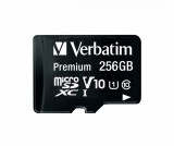 MEMORIE SD CARD VERBATIM 256GB CLASA 10 ADAPTOR INCLUS &quot;44087&quot; (TIMBRU VERDE 0.03 LEI)