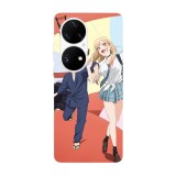 Husa compatibila cu Huawei Nova Y70 model My Dress Up Darling Gojo and Marin, Silicon, TPU, Viceversa, Transparent, Carcasa