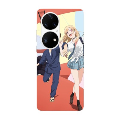 Husa compatibila cu Huawei P50 Pro model My Dress Up Darling Gojo and Marin, Silicon, TPU, Viceversa foto