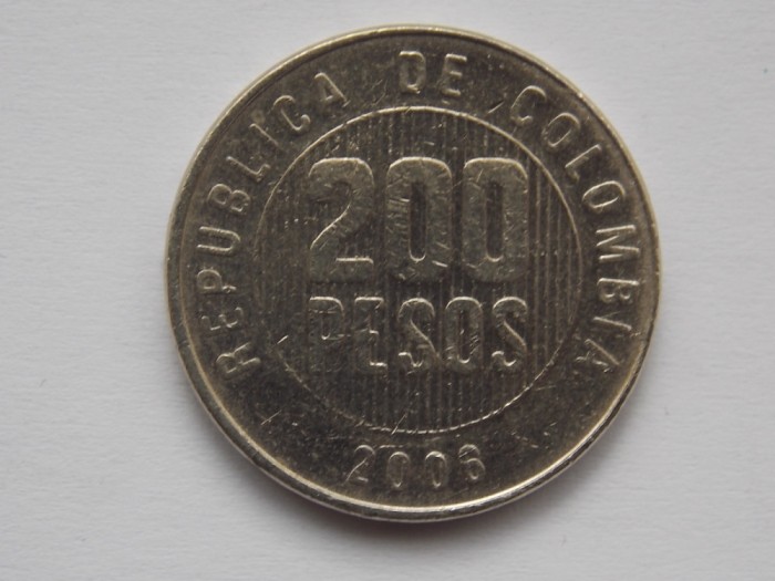 200 PESOS 2006 COLUMBIA