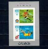Ajman 1968 - Jocurile Olimpice, sport, colita neuzata