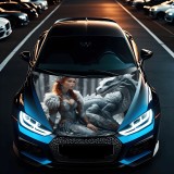 Cumpara ieftin Folie Capota Auto &bdquo;Hood Art&rdquo; rezistenta la exterior, marime M (165 x 120cm) &ndash; Cod: AVX-CAPOTA-014M