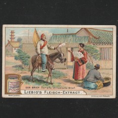 Reclama Litografie &ldquo;Der Brief - Scrisoarea antica chineza&rdquo; 1900