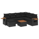 Cumpara ieftin Patio Sofa Set 6-Locuri Black