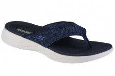 Papuci flip-flop Skechers On The Go 600 - Flourish 140703-NVY albastru marin foto