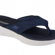 Papuci flip-flop Skechers On The Go 600 - Flourish 140703-NVY albastru marin