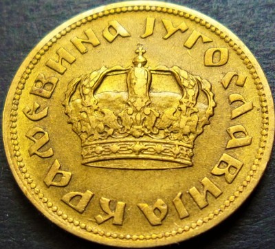 Moneda istorica 1 DINAR - YUGOSLAVIA, anul 1938 *cod 693 B foto