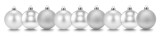 WOLFSON - SET GLOBURI DE CRACIUN,ARGINTIU FROSTED,&Oslash;6CM,PLASTIC,SET 9 BUCATI