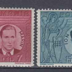 ROMANIA 1941 LP 142 III MOTA SI MARIN SERIE SARNIERA