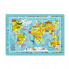 Puzzle Harta animalelor lumii Dodo, 80 piese, 5 ani+