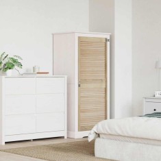 vidaXL Ușă de Dulap natural 140.5 x 2.1 x 49.5 cm Lemn masiv de pin