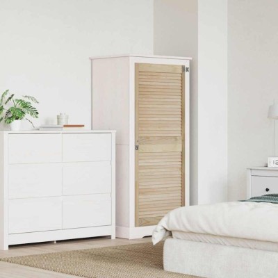 vidaXL Ușă de Dulap natural 140.5 x 2.1 x 49.5 cm Lemn masiv de pin 42019264 foto