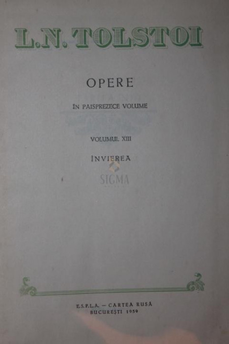 OPERE IN PAISPREZECE VOLUME