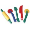 Set Accesorii Plastilina Miniland, 6 Bucati, Multicolor, 2 ani+
