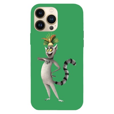 Husa compatibila cu Apple iPhone 13 Pro, Viceversa, model King Julian Madagascar , Silicon, TPU foto