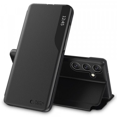 Husa pentru Samsung Galaxy A16 5G A166 / A16 4G A165, Tech-Protect, Smart View, Neagra foto