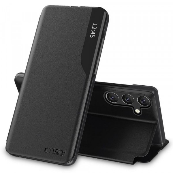 Husa pentru Samsung Galaxy A16 5G A166 / A16 4G A165, Tech-Protect, Smart View, Neagra