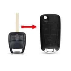Carcasa cheie compatibila cu Opel Vectra C, model conversie, lamela HU100