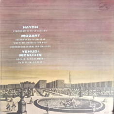 Disc vinil, LP. Haydn: Farewell Symphony, Mozart Serenades-Haydn, Mozart, Yehudi Menuhin, The Bath Festival Cham