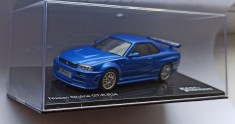 Macheta Nissan Skyline GT-R R34 albastru Fast and Furious - IXO/Altaya 1/43