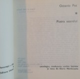 PIATRA SOARELUI de OCTAVIO PAZ, 1983