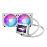 Cooler procesor cu lichid ASUS ROG RYUJIN III 240 iluminare aRGB cu display alb