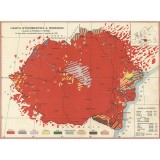 Poster Harta Etnografica a Romaniei, 1939, 50x70cm, reproducere