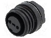 Conector circular, mama, 2 pini, BULGIN - PX0931/02/S