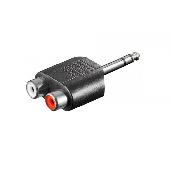 Adaptor Audio Jack 6.3 mm Tata Cu 2 RCA Mama