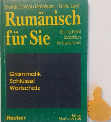Rumanisch fur Sie Grammatik, Schlussel, Wortschatz Emilia Savin foto