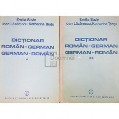 Emilia Savin - Dictionar roman-german, german-roman, 2 vol. (editia 1986)