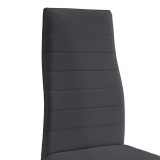 Set design Emma masa bucatarie cu 4 scaune negru/gri inchis [en.casa] HausGarden Leisure, [en.casa]